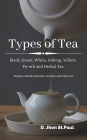 Types of Tea: Black, Green, White, Oolong, Yellow, Pu-erh and Herbal Tea