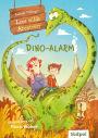 Leos wilde Abenteuer - Dino-Alarm: roße Schrift und farbige Illustrationen auf jeder Seite - witzig-cooles Kinderbuch mit Dinosaurier ab 6 Jahren für Jungen und Mädchen