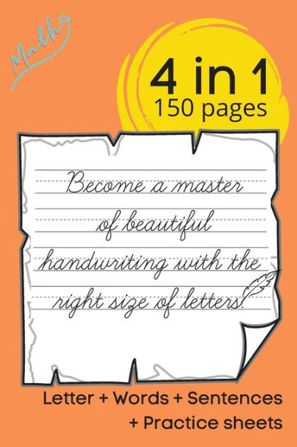 HANDWRITING Practice Books: learn cursive handwriting workbook for ...