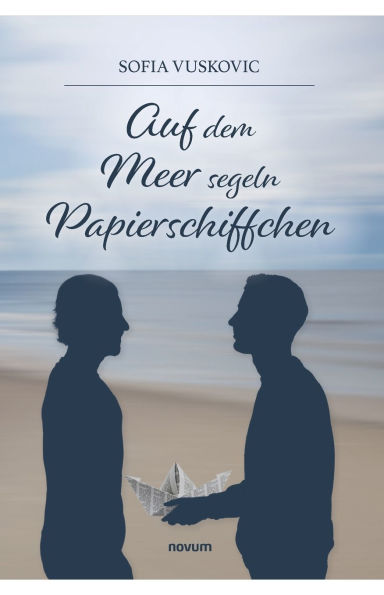 Auf dem Meer segeln Papierschiffchen