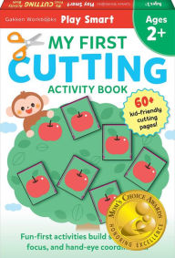 Play Smart My First CUTTING BOOK 2+: Preschool Activity Workbook with 70+ Stickers for children with small hands Ages 2, 3, 4: Basic Scissor Skills (Full Color Pages)