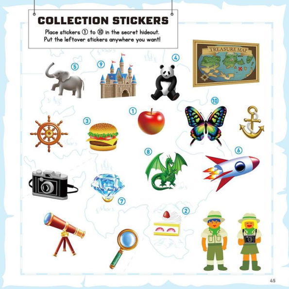 STICKER PUZZLES; ADVENTURES IN WONDERLAND: Sticker by Number; 10 Puzzles with a Fun Exploration Story; For Kids Ages 4-8; Good for Fine Motor Skills and Number Recognition