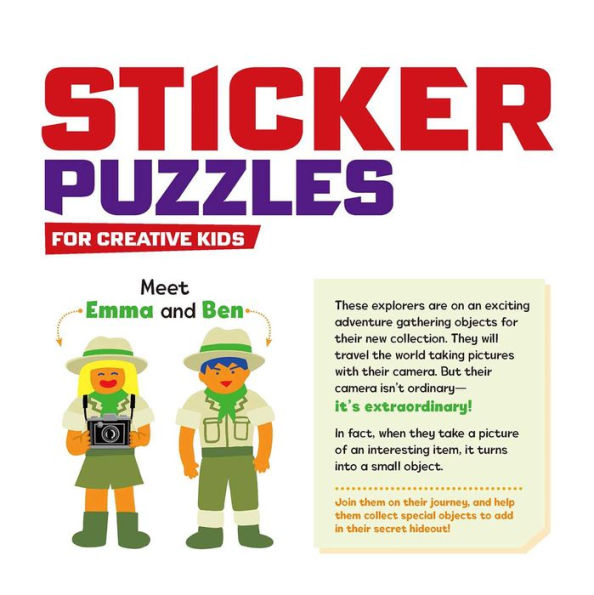 STICKER PUZZLES; ADVENTURES IN WONDERLAND: For Creative Kids