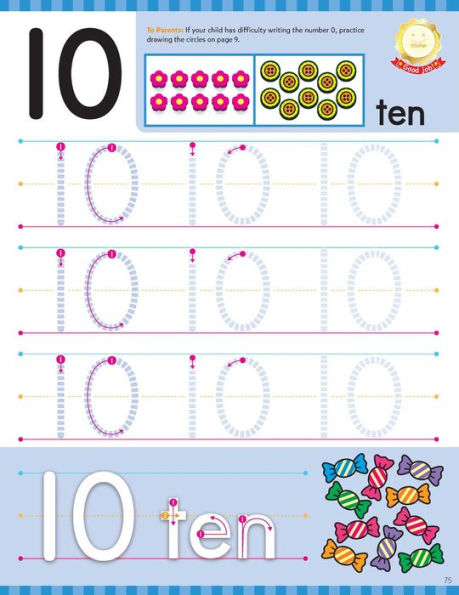 Play Smart Learn to Write Workbook: Ages 3-5: Tracing, Letters, Numbers, Shapes