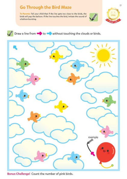 Play Smart Skill Builders: Challenging - Age 2-3: Pre-K Activity Workbook : Learn essential first skills: Tracing, Maze, Shapes, Numbers, Letters: 90+ Stickers: Wipe-Clean Activity-Board