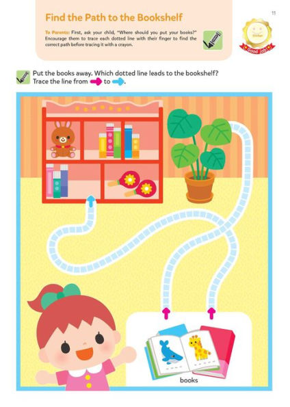 Play Smart Skill Builders: Challenging - Age 2-3: Pre-K Activity Workbook : Learn essential first skills: Tracing, Maze, Shapes, Numbers, Letters: 90+ Stickers: Wipe-Clean Activity-Board