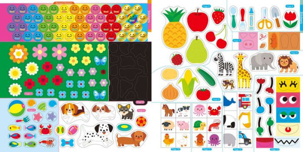 Play Smart 500 Stickers Around Our Town: For Ages 2-4