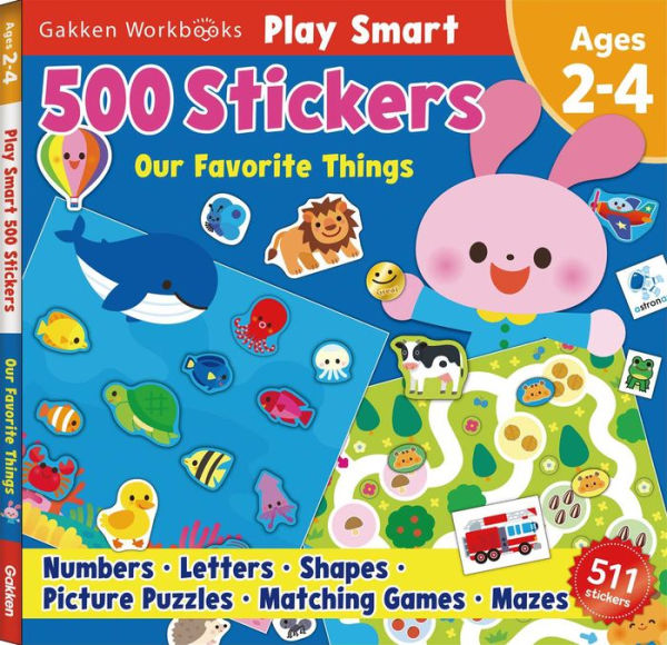 Play Smart 500 Stickers Our Favorite Things: For Ages 2-4