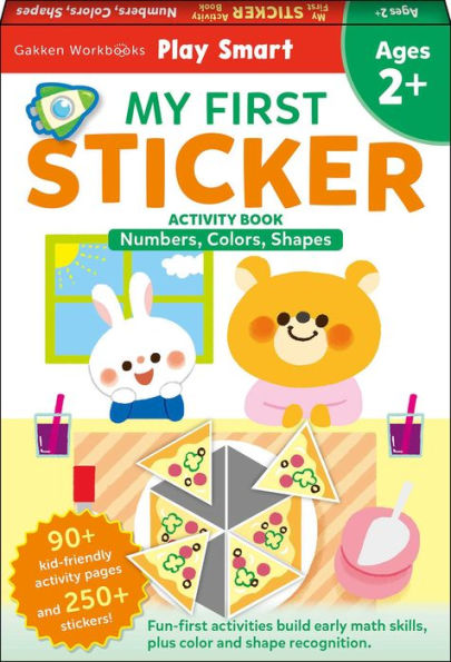 Play Smart MY FIRST STICKER Numbers, Colors, Shapes: For Ages 2+