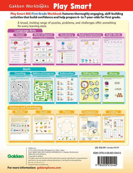 Play Smart BIG First Grade Workbook: 256 pages, Ages 6 to 7