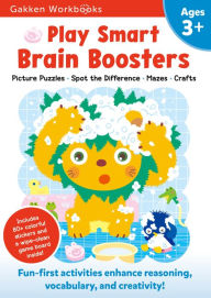 Title: Play Smart Brain Boosters Age 3+: Preschool Activity Workbook with Stickers for Toddlers Ages 3, 4, 5: Boost Independent Thinking Skills: Tracing, Coloring, Matching Games(Full Color Pages), Author: Gakken early childhood experts