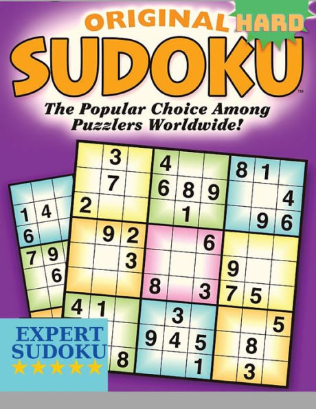 Hard Sudoku Brain Games: Logic Puzzles, Solutions Included, Large Print, Classic Sudoku