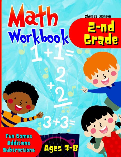 Math Workbook 2-nd Grade Ages 7-8: Over 100 Practice Pages Challenging ...