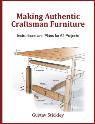 Making Authentic Craftsman Furniture Instructions And Plans For