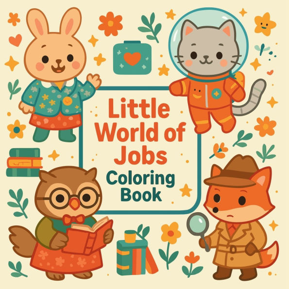 Little World of Jobs - Coloring Book