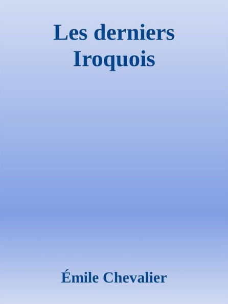 Les derniers Iroquois