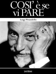 Title: Cosi, Author: Luigi Pirandello