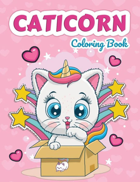 Caticorn Coloring Book: Cat Unicorns Coloring Book for Kids