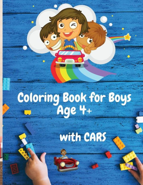 Coloring Book for Boys with Cars Age 4+: 50 Colouring Images with Cars Coloring Book for Boys Ages 4-8 Amazing Car Series for Boys