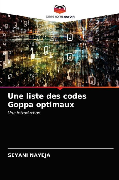 Une liste des codes Goppa optimaux