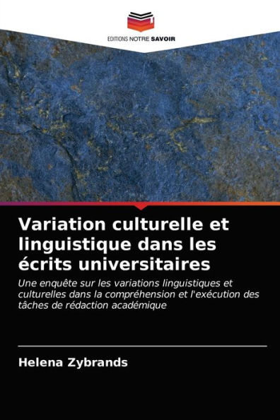 Variation culturelle et linguistique dans les écrits universitaires