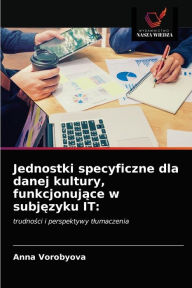 Title: Jednostki specyficzne dla danej kultury, funkcjonujace w subjezyku IT, Author: Anna Vorobyova