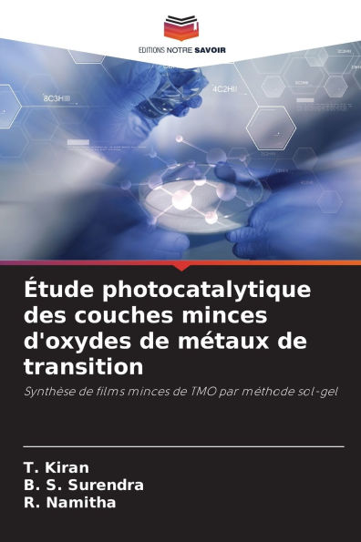 ï¿½tude photocatalytique des couches minces d'oxydes de mï¿½taux de transition