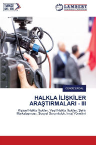 Title: Halkla İlİŞkİler AraŞtirmalari - III, Author: Cengiz Erdal