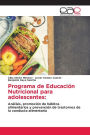 Programa de Educación Nutricional para adolescentes