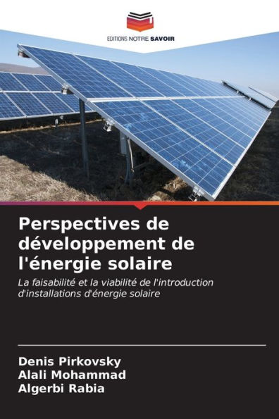 Perspectives de dÃ©veloppement de l'Ã©nergie solaire