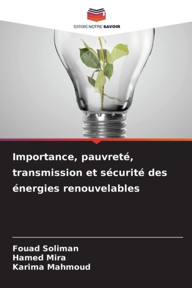 Importance, pauvretÃ¯Â¿Â½, transmission et sÃ¯Â¿Â½curitÃ¯Â¿Â½ des Ã¯Â¿Â½nergies renouvelables