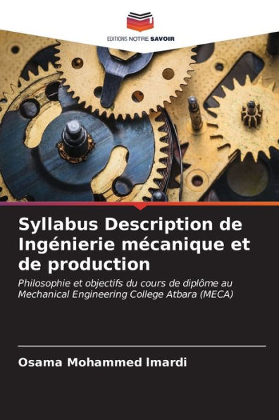 Syllabus Description de IngÃ©nierie mÃ©canique et de production