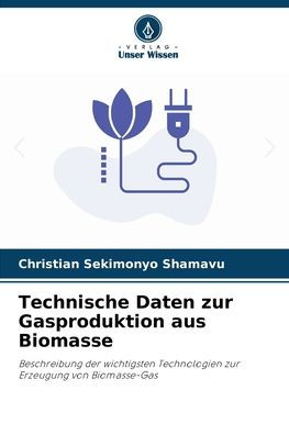 Technische Daten zur Gasproduktion aus Biomasse