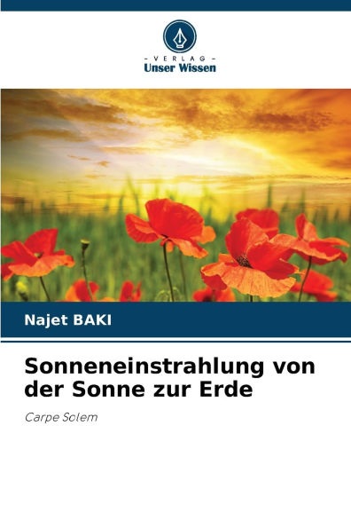 Sonneneinstrahlung von der Sonne zur Erde