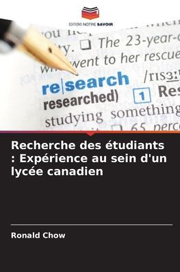 Recherche des ï¿½tudiants: Expï¿½rience au sein d'un lycï¿½e canadien