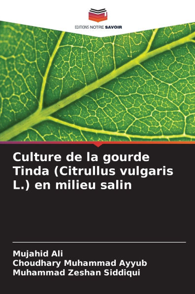 Culture de la gourde Tinda (Citrullus vulgaris L.) en milieu salin