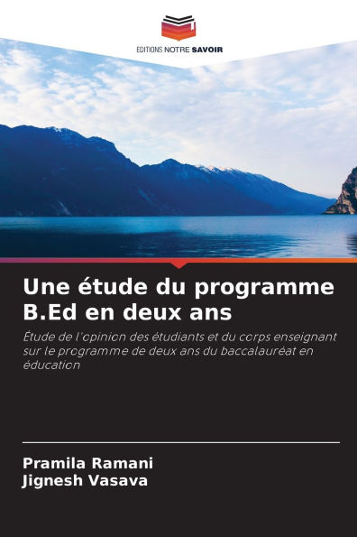 Une �tude du programme B.Ed en deux ans