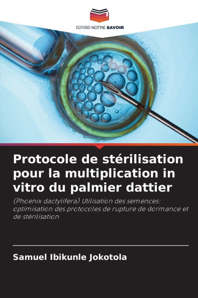 Protocole de stï¿½rilisation pour la multiplication in vitro du palmier dattier