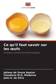Title: Ce qu'il faut savoir sur les oeufs, Author: Jailane de Souza Aquino