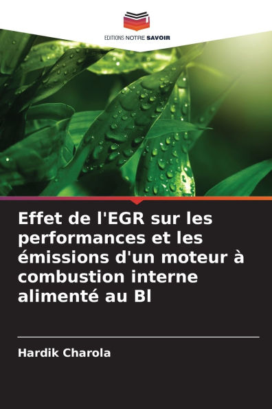 Effet de l'EGR sur les performances et les Ã¯Â¿Â½missions d'un moteur Ã¯Â¿Â½ combustion interne alimentÃ¯Â¿Â½ au Bl