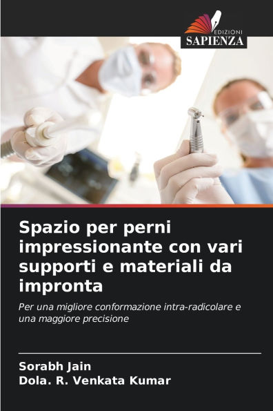Spazio per perni impressionante con vari supporti e materiali da impronta