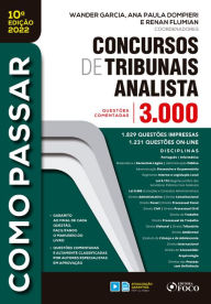 Title: Concursos de tribunais analista: 3.000 questões comentadas, Author: Wander Garcia