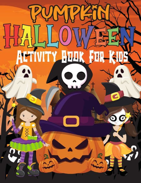 Halloween Activity Book for Kids Ages 4-8: Big Halloween Activity Books