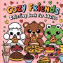Cozy Friend Book for Kids: Bold and Easy Coloring Book for Kids, Large Print