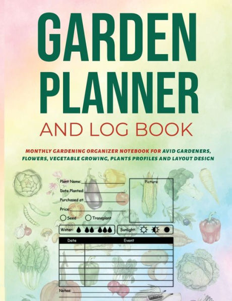 【楽天カード分割】 Book: Log and Planner Garden Monthly Organizer Gardening 手帳