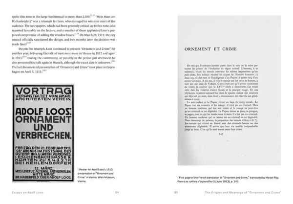 Essays on Adolf Loos