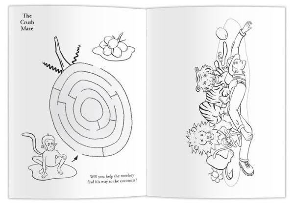 Monkey Crush Colouring Book