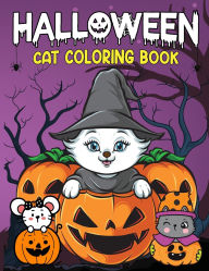 Title: Halloween Cat Coloring Book: Halloween Theme Book for Kids, Author: Laura Bidden