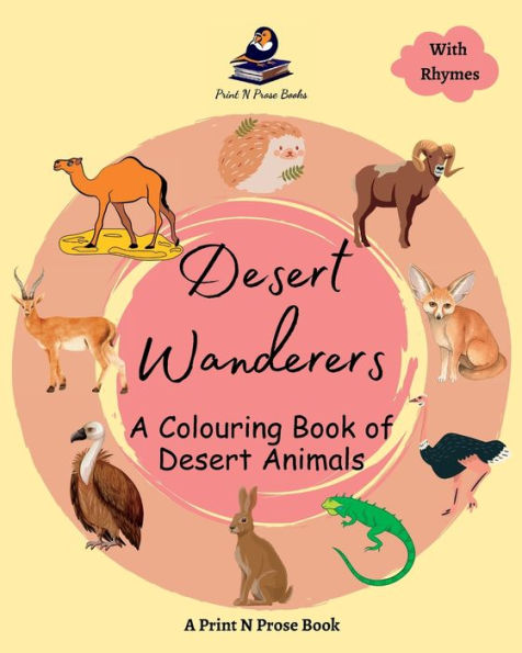 Desert Wanderers: A Colouring Book of Animals