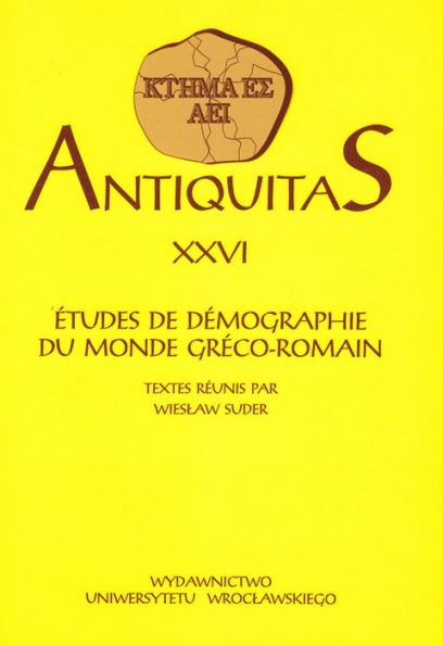 Etudes de demographie du monde Greco-Romain